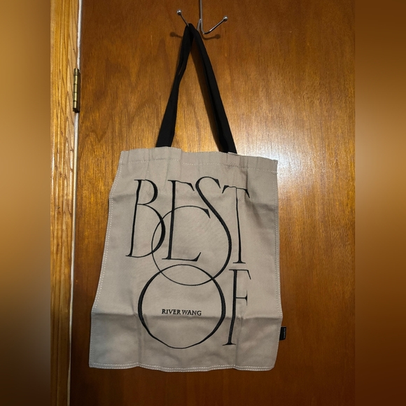 Handbags - River Wang Beige Open Tote Bag